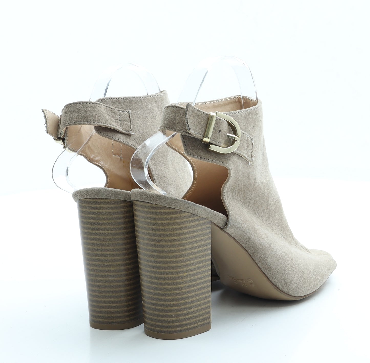 Primark Womens Beige Suede Slingback Heel UK 6 39