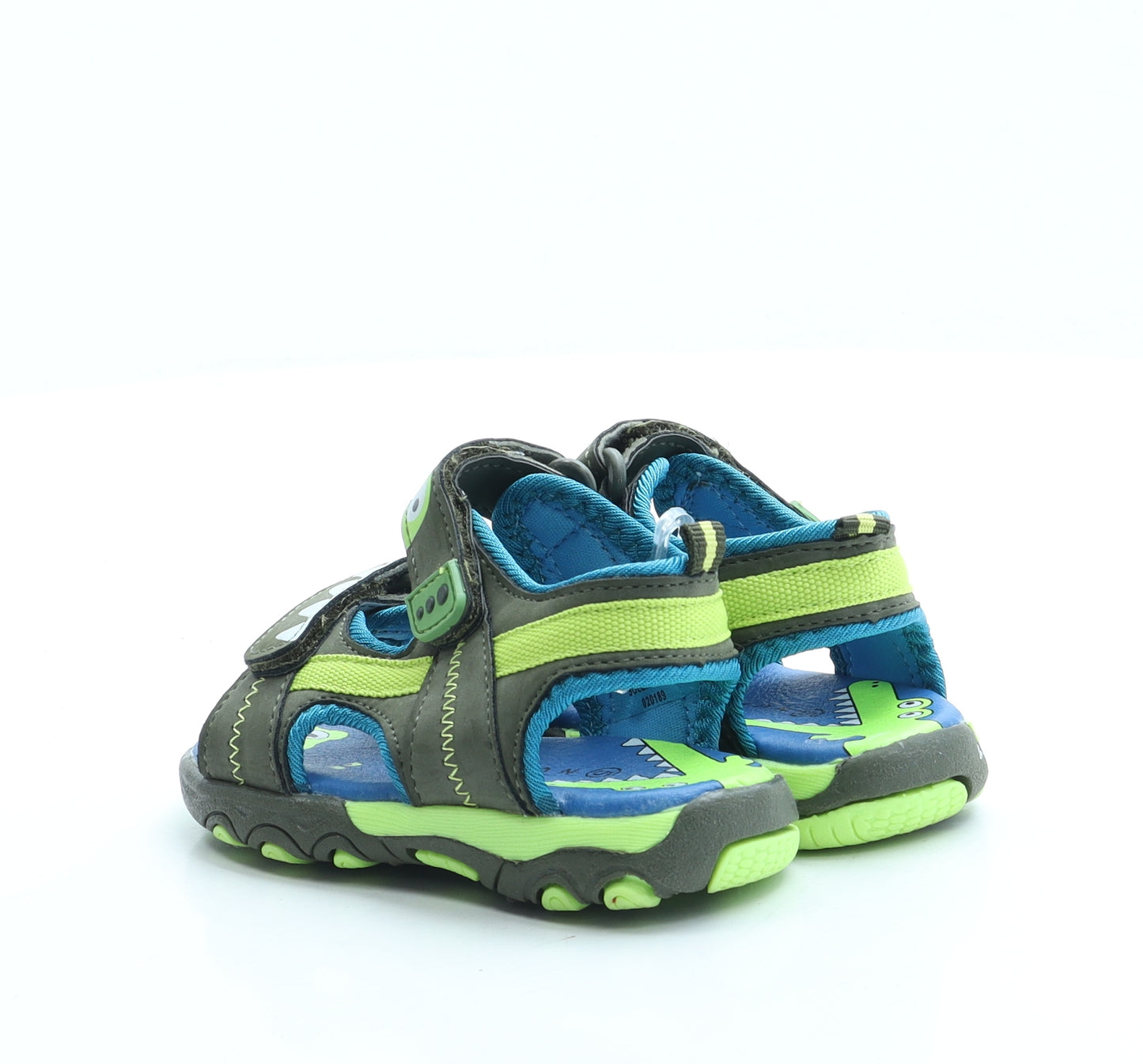 Nutmeg Boys Blue Polyester Slip On Sandal UK 5 - Crocodile