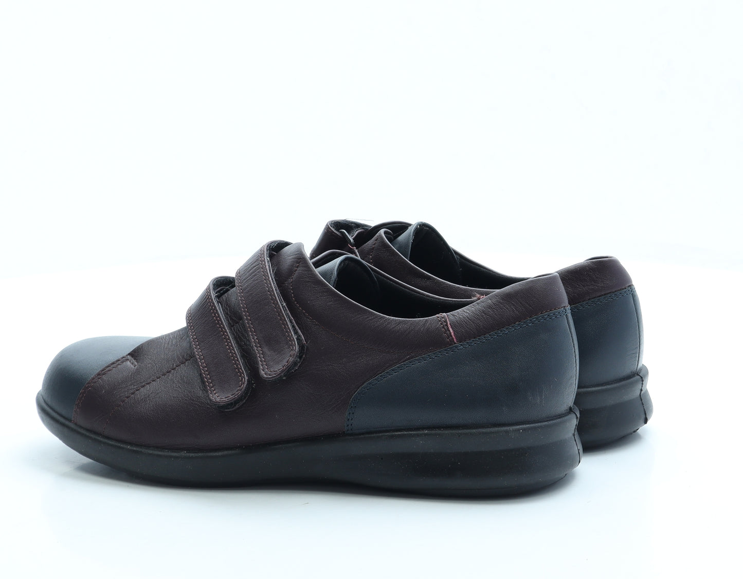 Easy B Mens Red Leather Trainer UK 7