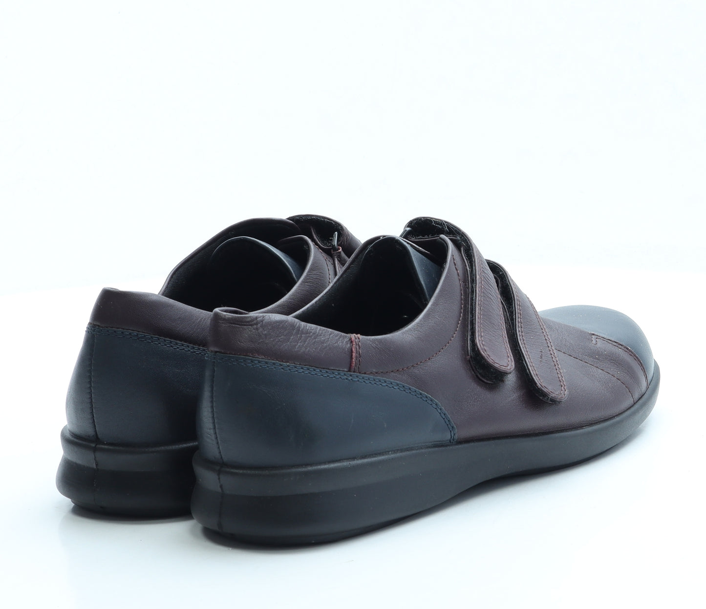 Easy B Mens Red Leather Trainer UK 7