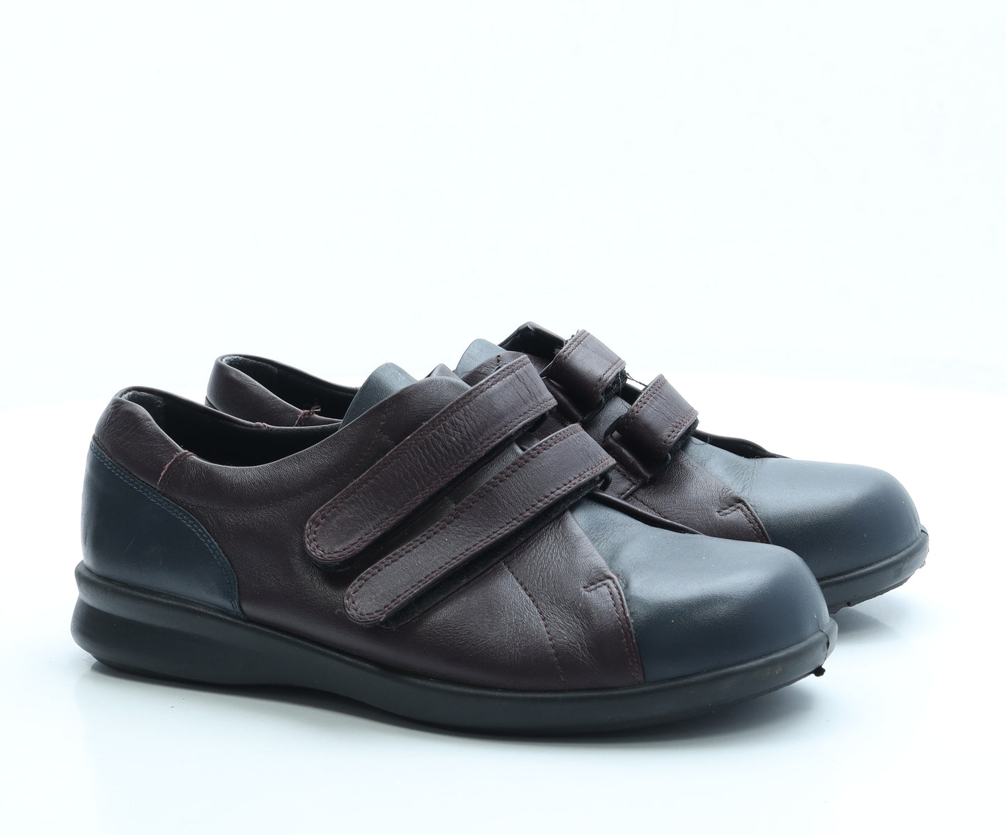 Easy B Mens Red Leather Trainer UK 7