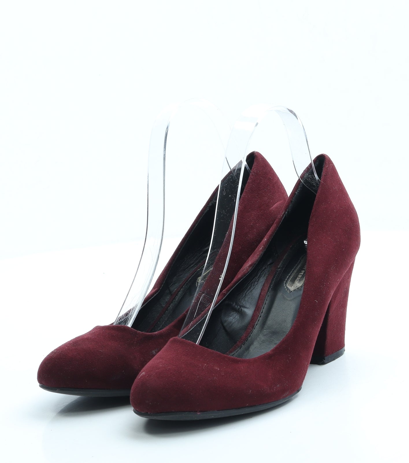 Dorothy Perkins Womens Red Suede Court Heel UK 4