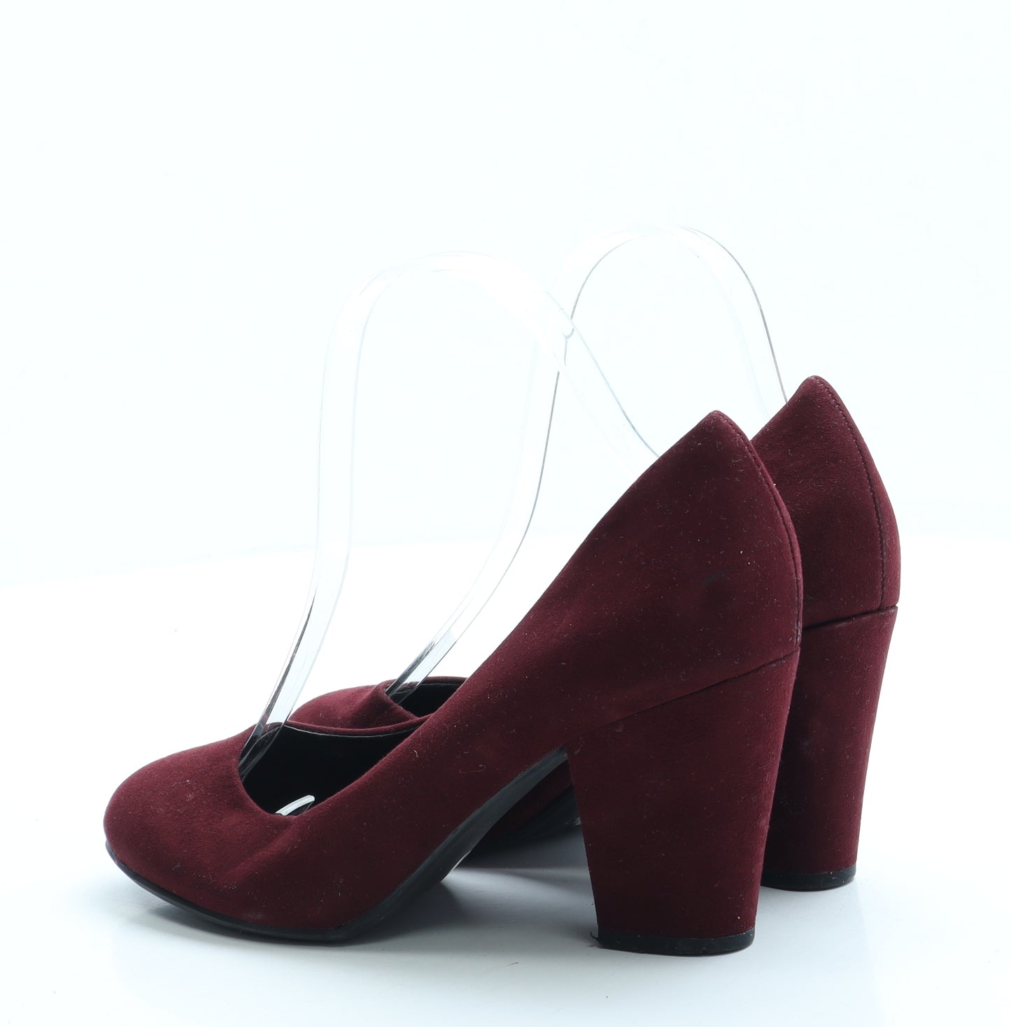 Dorothy Perkins Womens Red Suede Court Heel UK 4