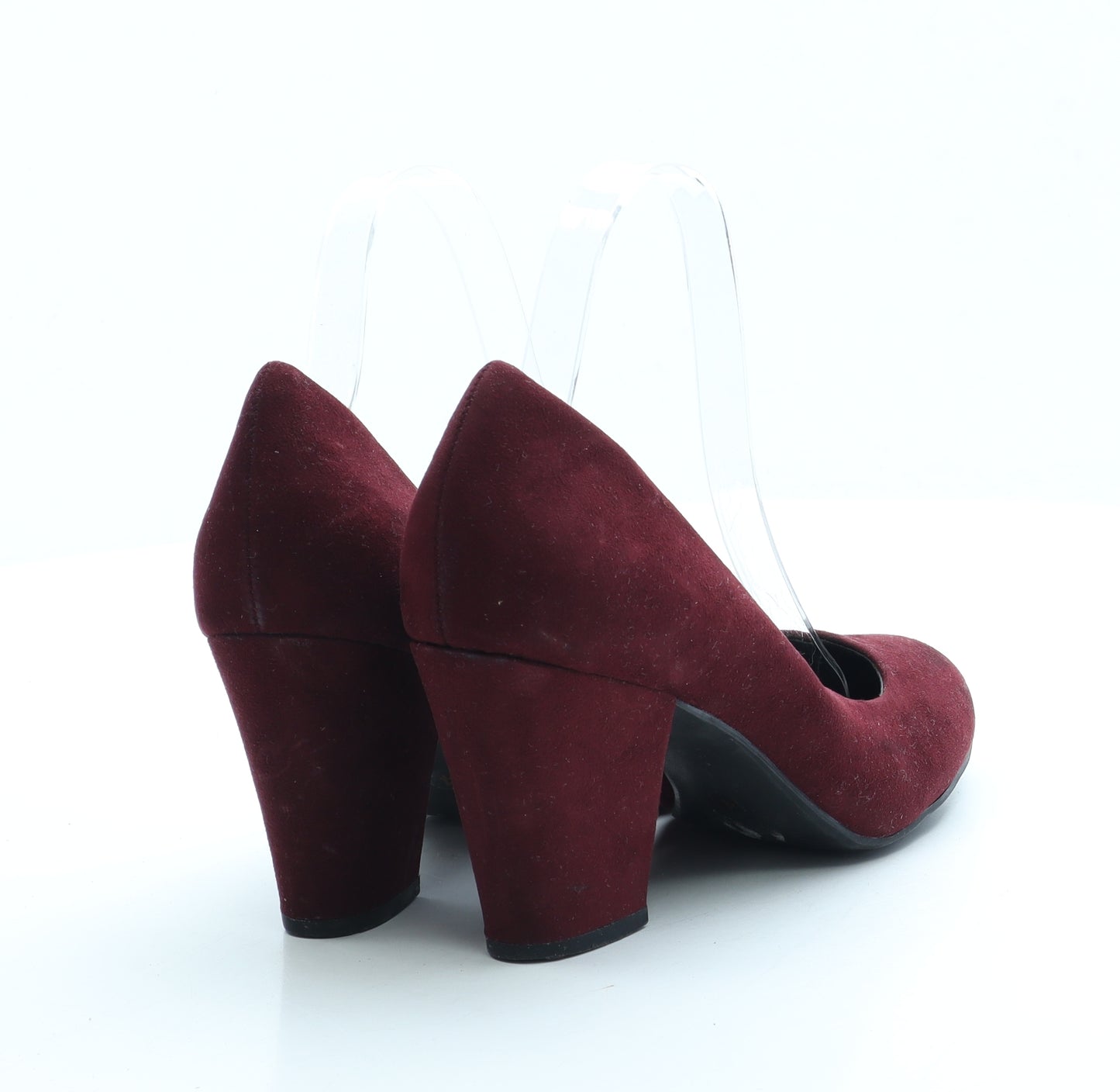 Dorothy Perkins Womens Red Suede Court Heel UK 4