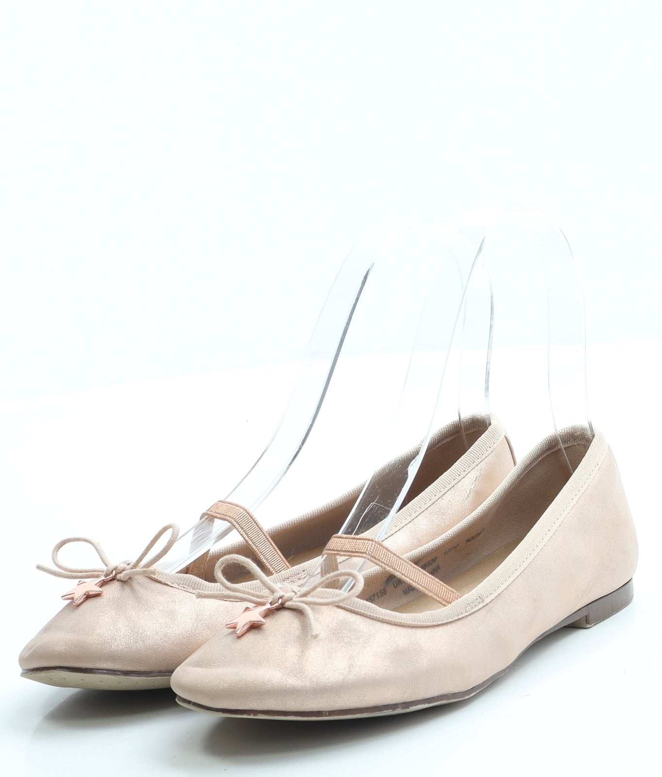 NEXT Girls Pink Leather Ballet Flat UK 13