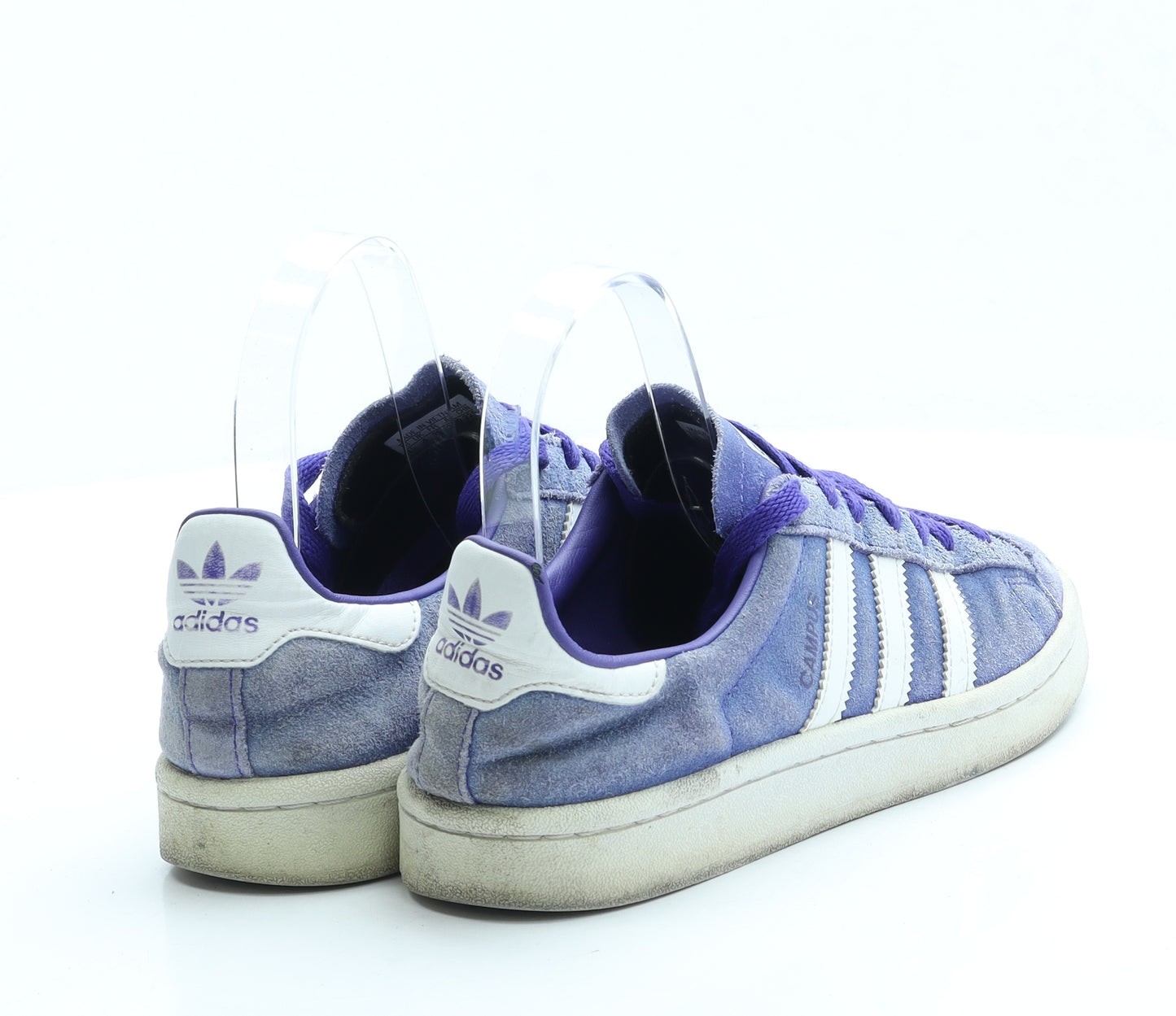 adidas Womens Purple Suede Trainer UK 4 - Campus