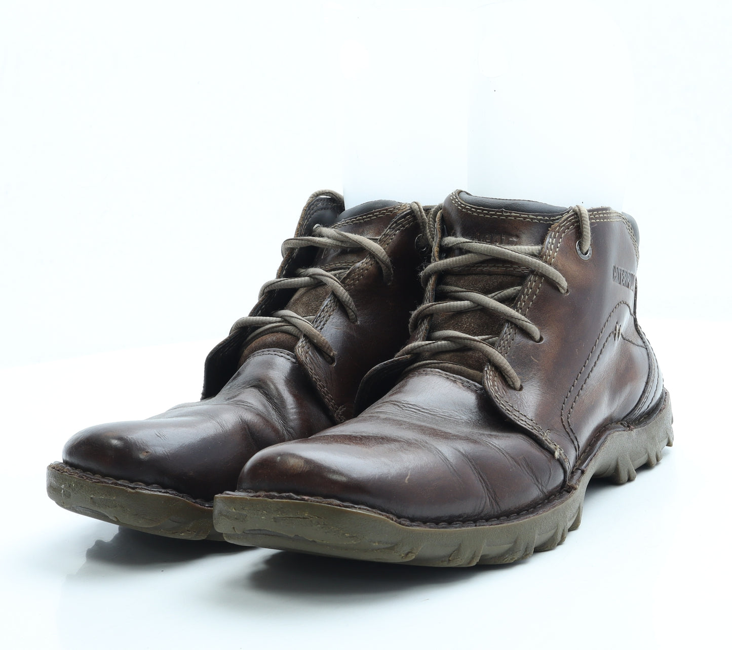 Catterpillar Mens Brown Leather Combat Boot UK 9 43