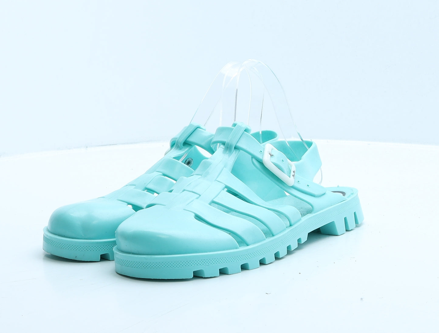 Juju Womens Blue Rubber Gladiator Sandal UK 5