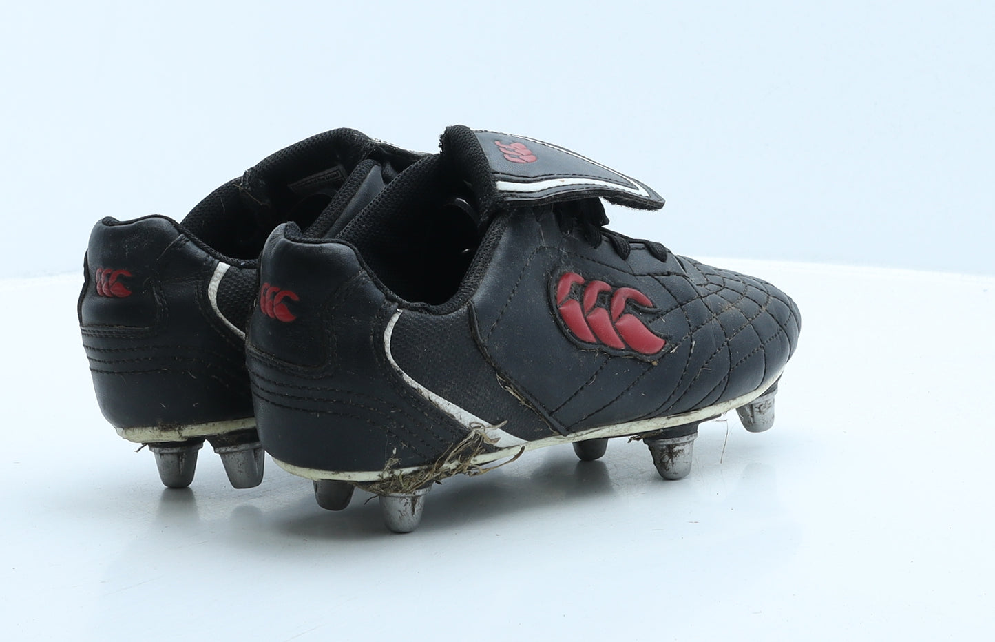 Canterbury Boys Black Leather Trainer UK 5 37 - Football