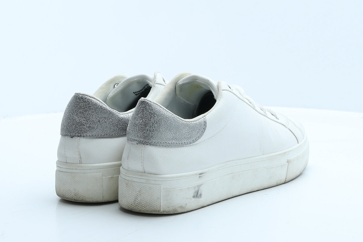 New Look Womens White Leather Trainer UK 8 41