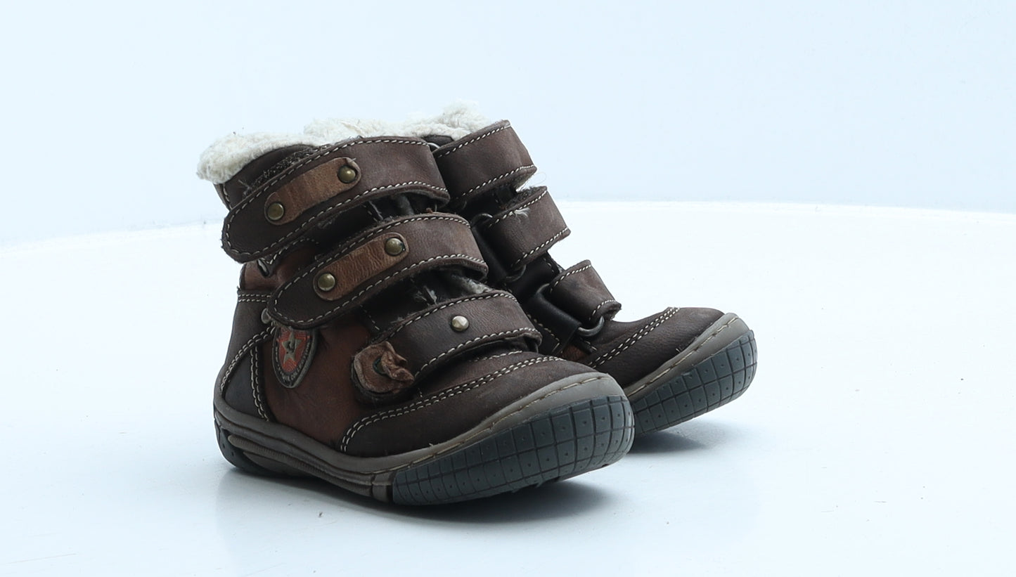 Lasocki Boys Brown Leather Snow Boot Boot UK 4.5 21