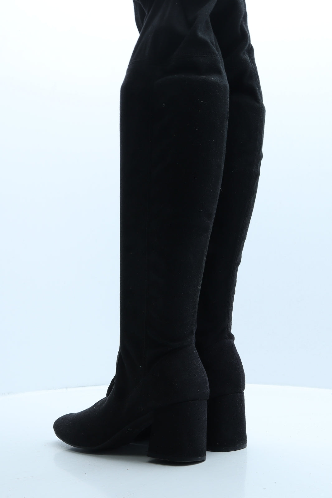 Atmosphere Womens Black Suede Slip On Boot UK 4 37