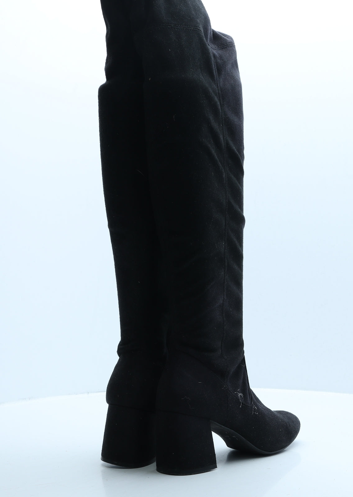 Atmosphere Womens Black Suede Slip On Boot UK 4 37