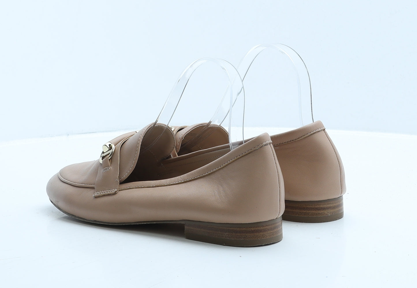 Dune Womens Pink Leather Loafer Flat UK 6 39