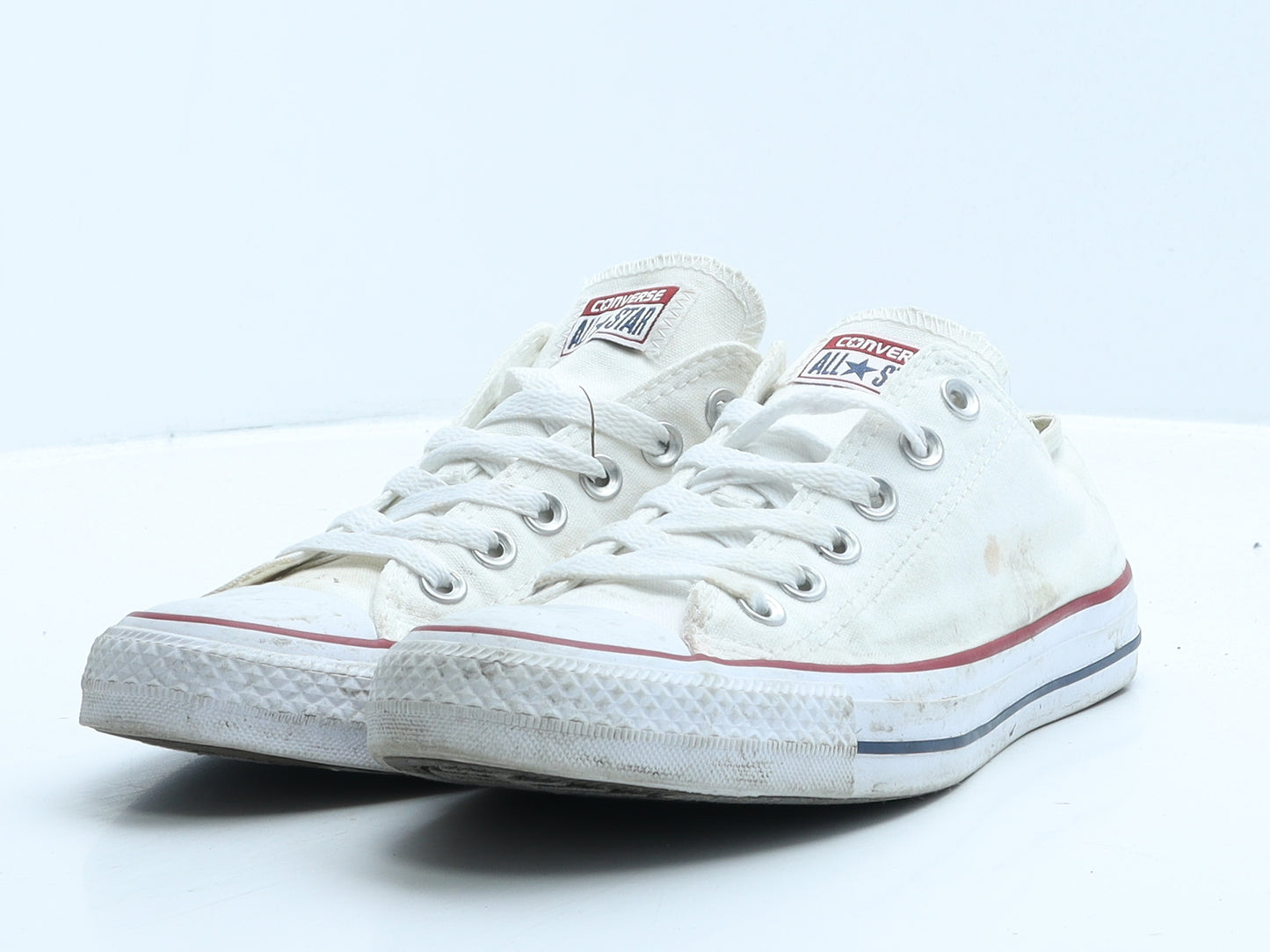 Converse Womens White Fabric Trainer UK 6 39