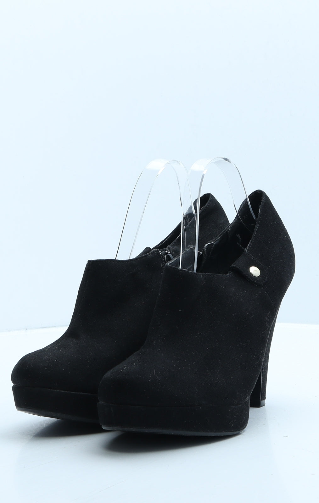New Look Womens Black Suede Bootie Boot UK 8 42