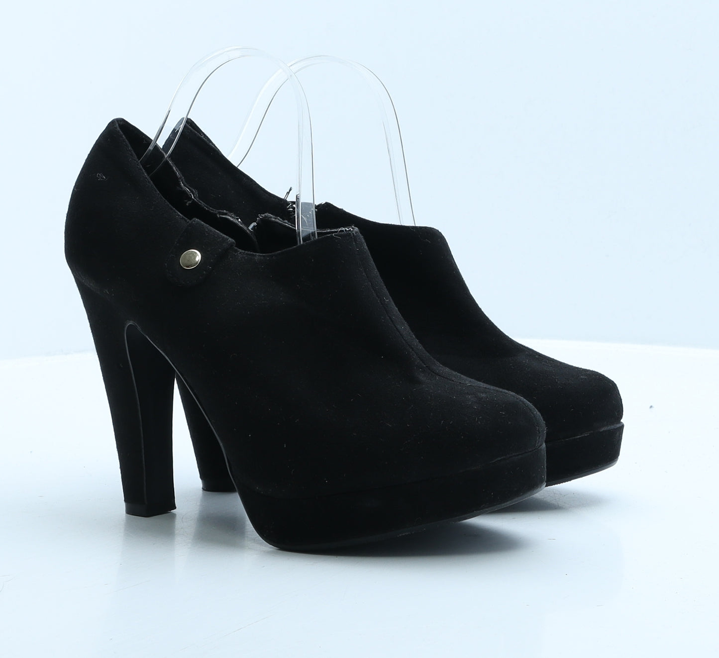 New Look Womens Black Suede Bootie Boot UK 8 42