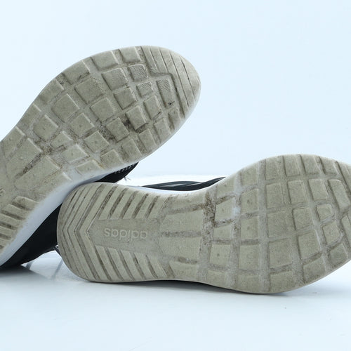 adidas Womens Black Geometric Polyester Trainer UK 5 38