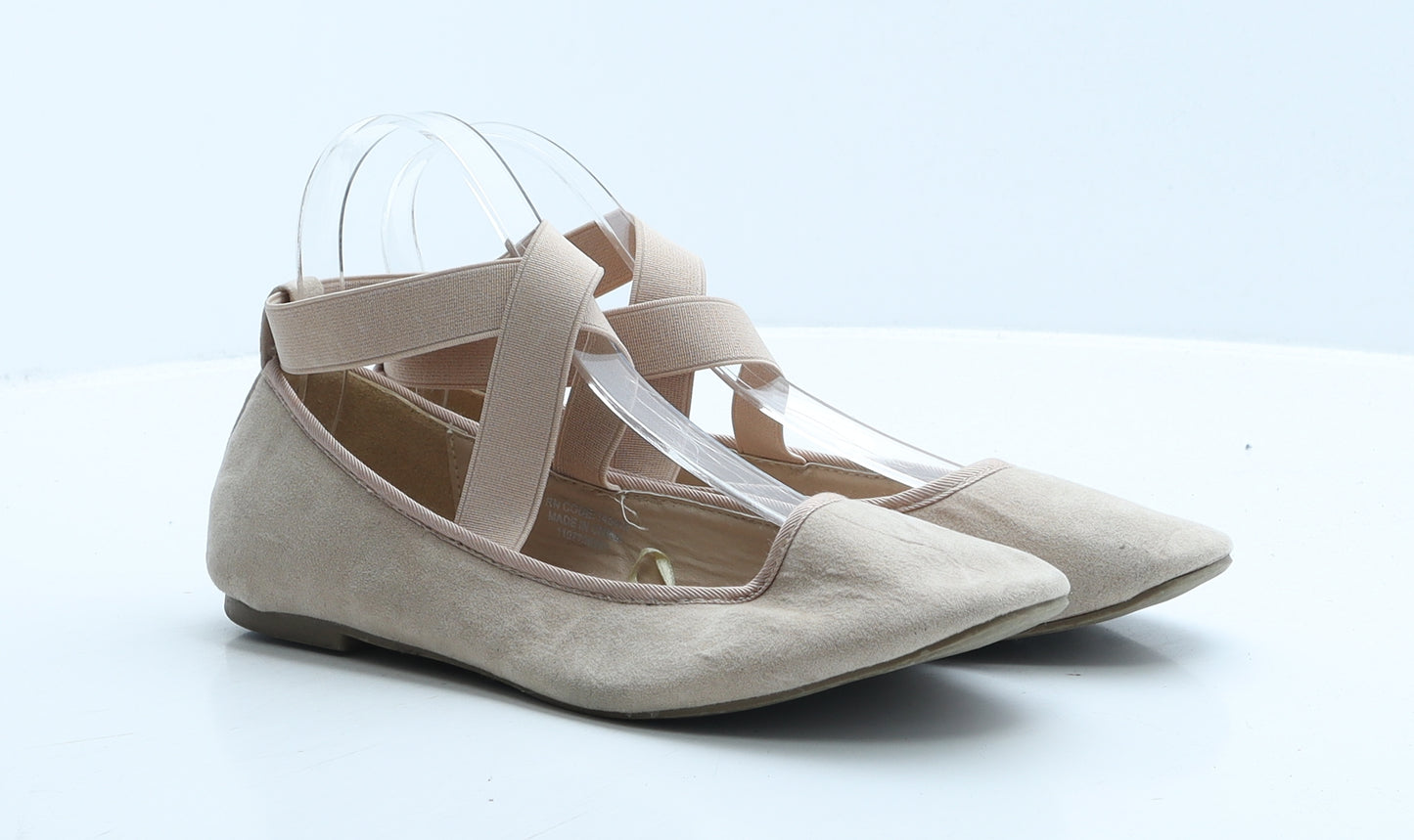 Primark Womens Pink Suede Ballet Flat UK 5 38