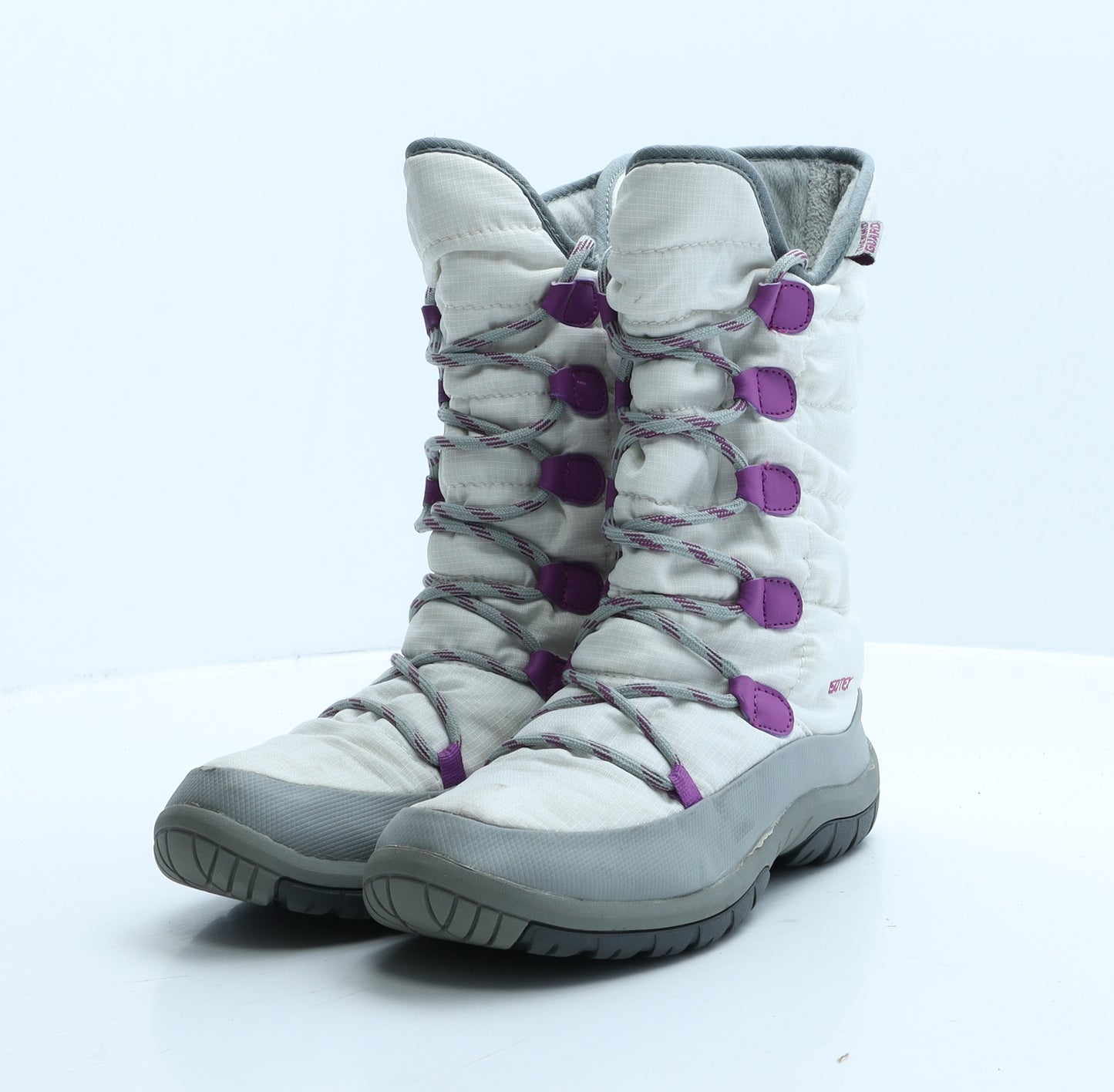 Regatta Womens White Colourblock Polyester Snow Boot Boot UK 3 36