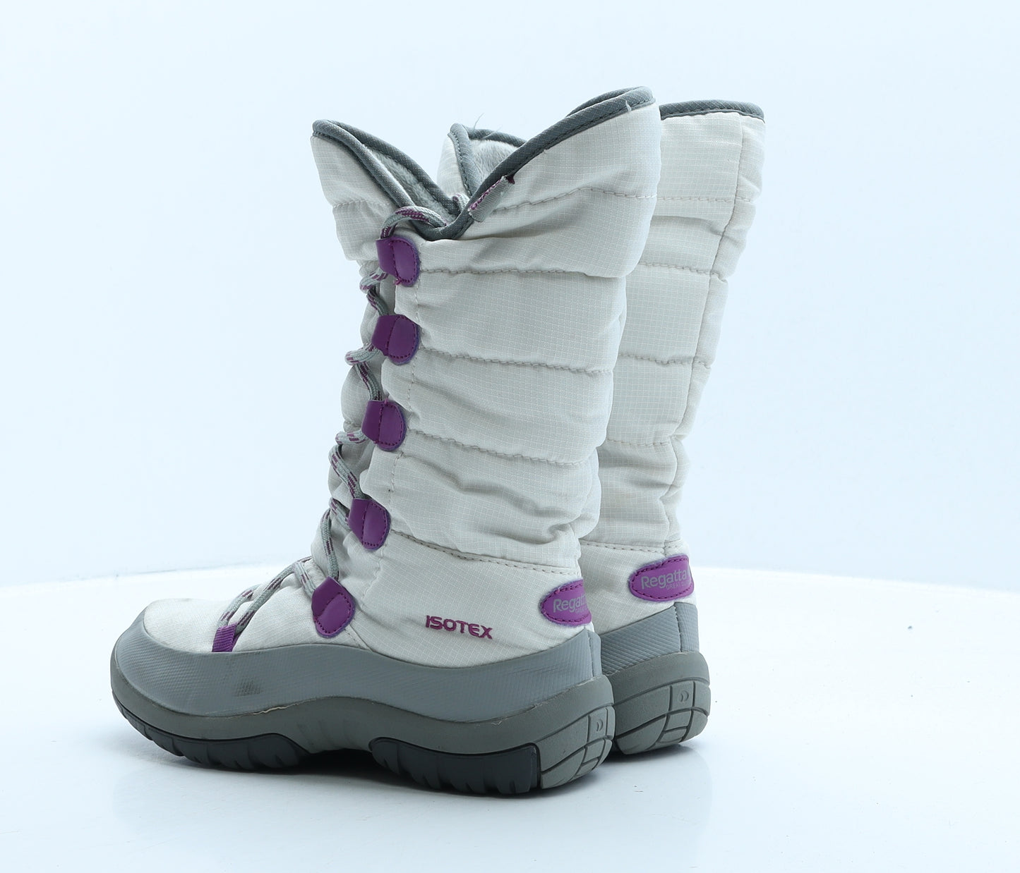 Regatta Womens White Colourblock Polyester Snow Boot Boot UK 3 36