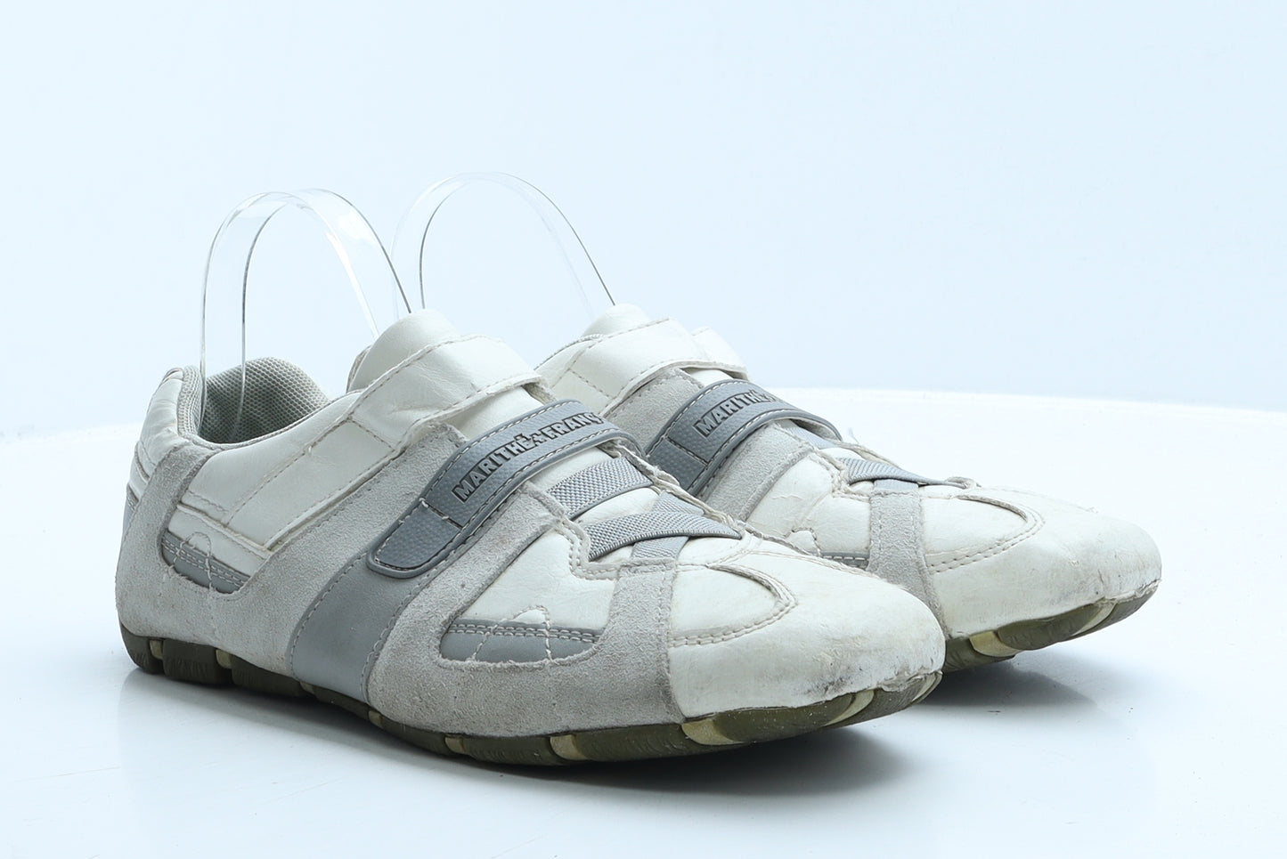 Marithe Francois Girbaud Mens White Leather Trainer UK 7 41
