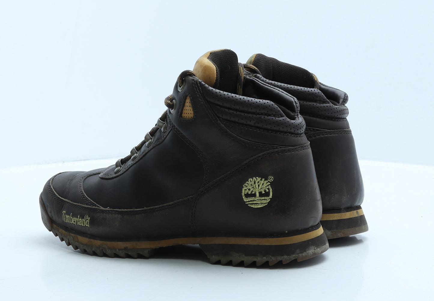 Timberland Mens Brown Leather Combat Boot UK 8.5