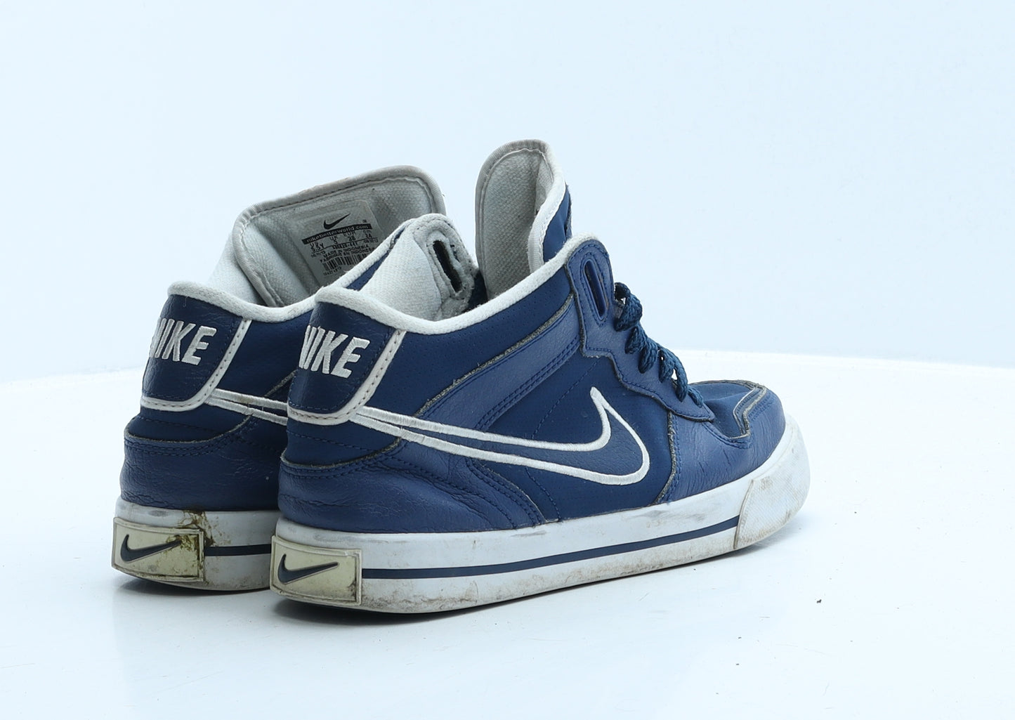Nike Boys Blue Leather Trainer UK 5 38