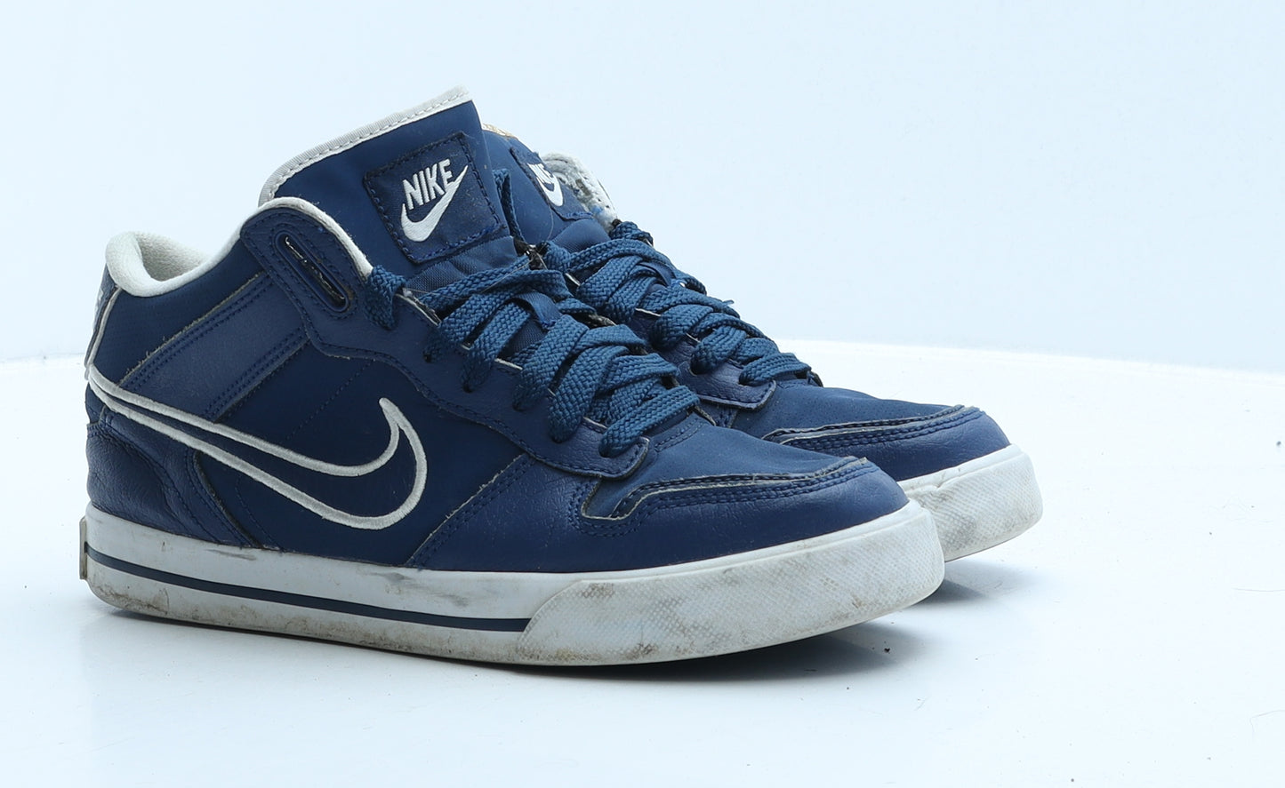 Nike Boys Blue Leather Trainer UK 5 38