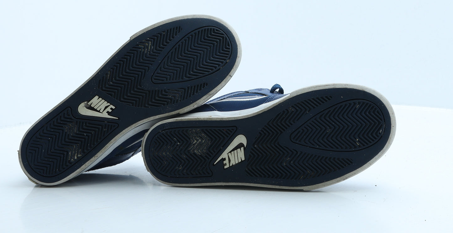Nike Boys Blue Leather Trainer UK 5 38