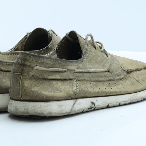 Goosecraft. Mens Brown Leather Boat Shoe Casual UK 9 43