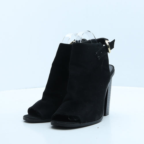 Atmosphere Womens Black Suede Mule Heel UK 7 40