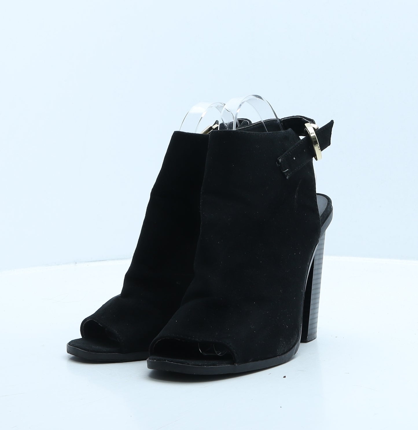 Atmosphere Womens Black Suede Mule Heel UK 7 40