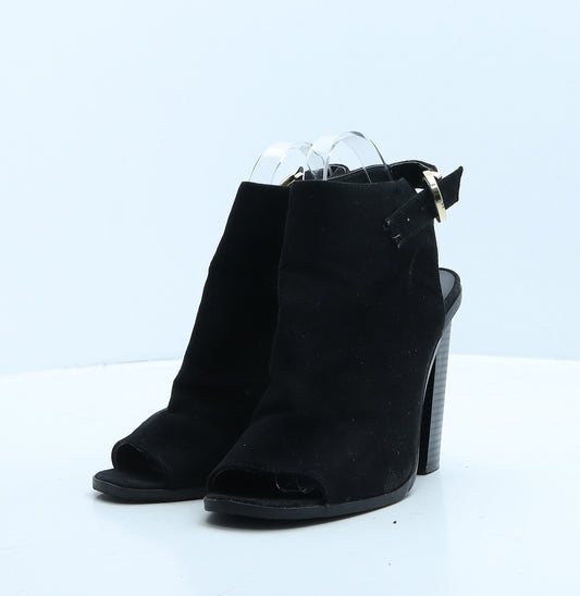 Atmosphere Womens Black Suede Mule Heel UK 7 40