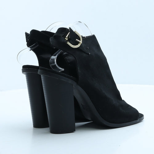 Atmosphere Womens Black Suede Mule Heel UK 7 40