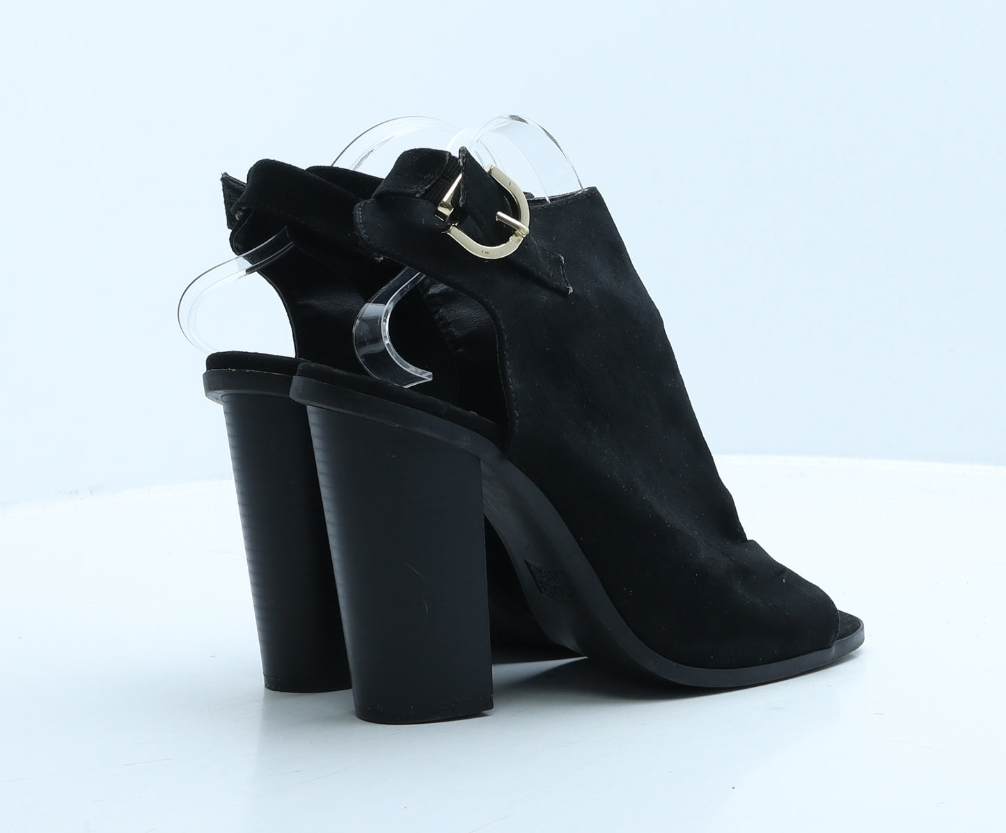 Atmosphere Womens Black Suede Mule Heel UK 7 40