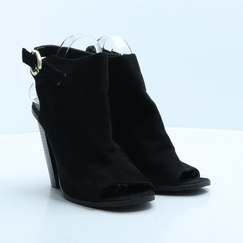 Atmosphere Womens Black Suede Mule Heel UK 7 40