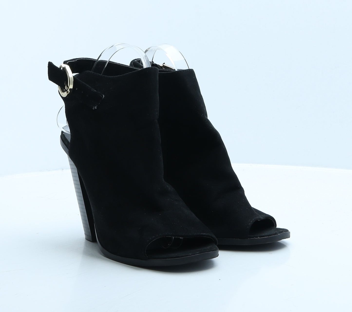 Atmosphere Womens Black Suede Mule Heel UK 7 40