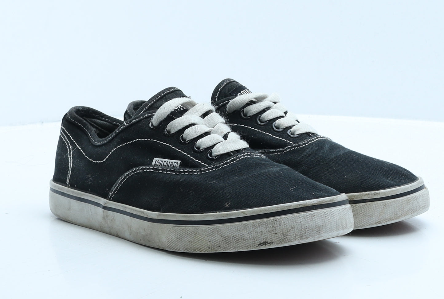 SoulCal&Co Mens Black Fabric Trainer UK 7 41