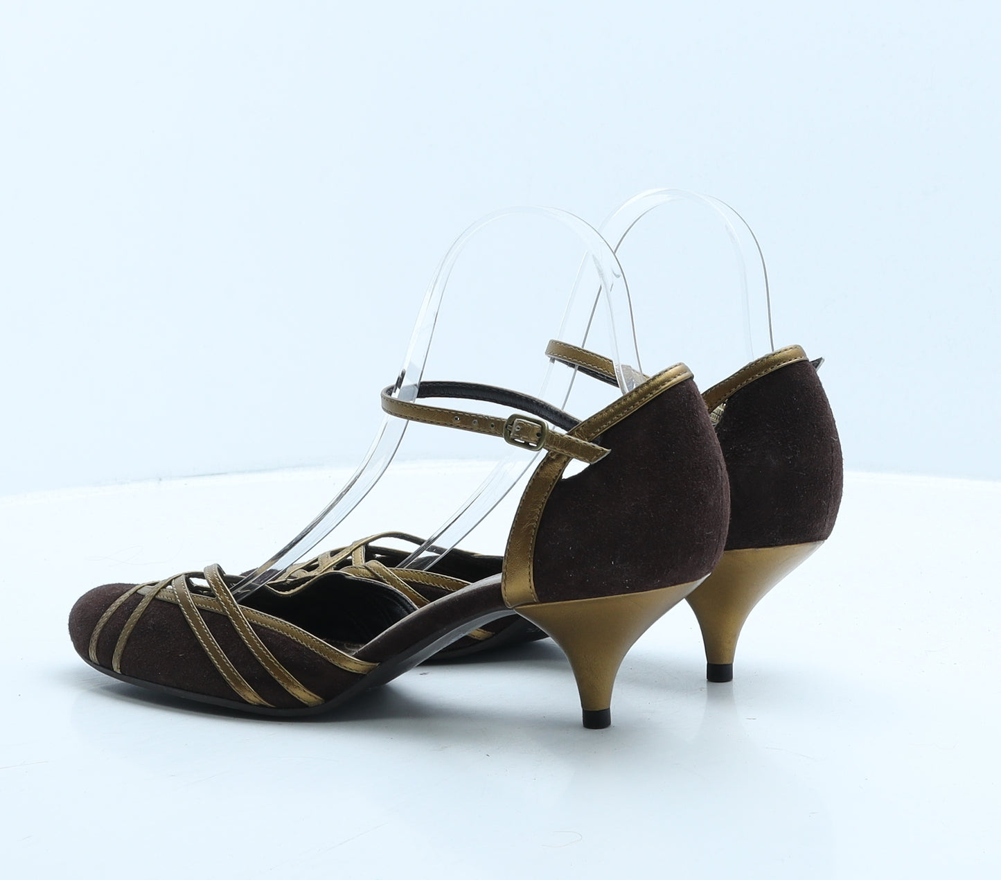 Cala Womens Brown Suede D'Orsay Heel UK 7 40