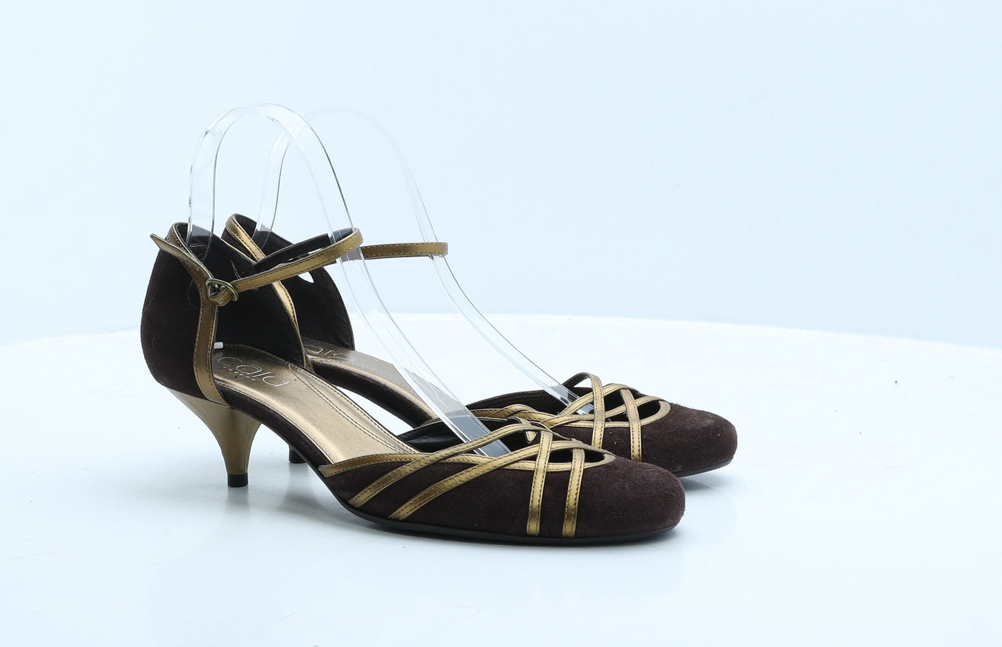 Cala Womens Brown Suede D'Orsay Heel UK 7 40