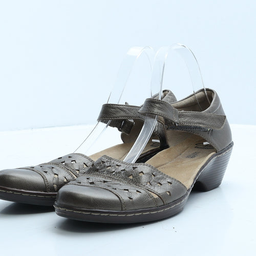 Clarks Womens Brown Leather Strappy Sandal UK 7 40