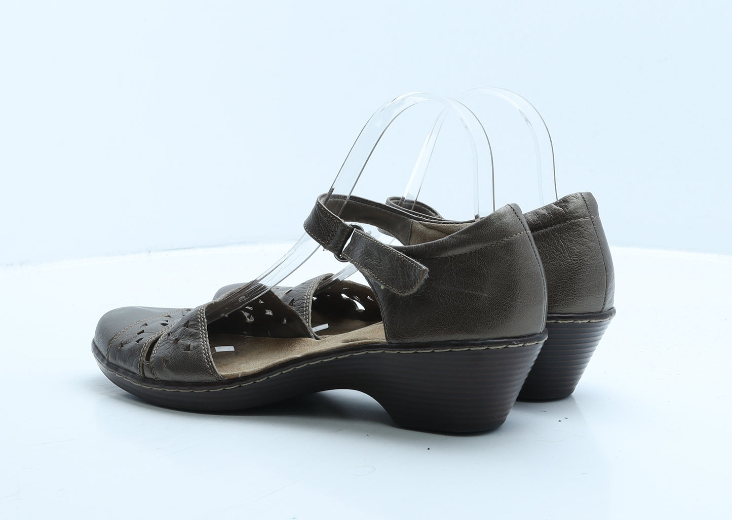 Clarks Womens Brown Leather Strappy Sandal UK 7 40