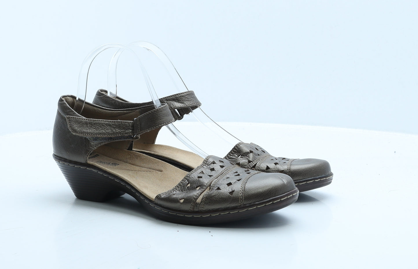 Clarks Womens Brown Leather Strappy Sandal UK 7 40