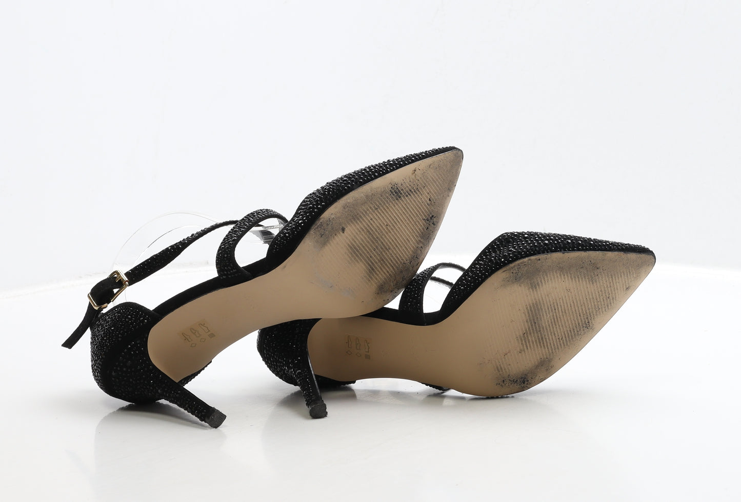 Carvela Womens Black Suede Strappy Heel UK 5 38