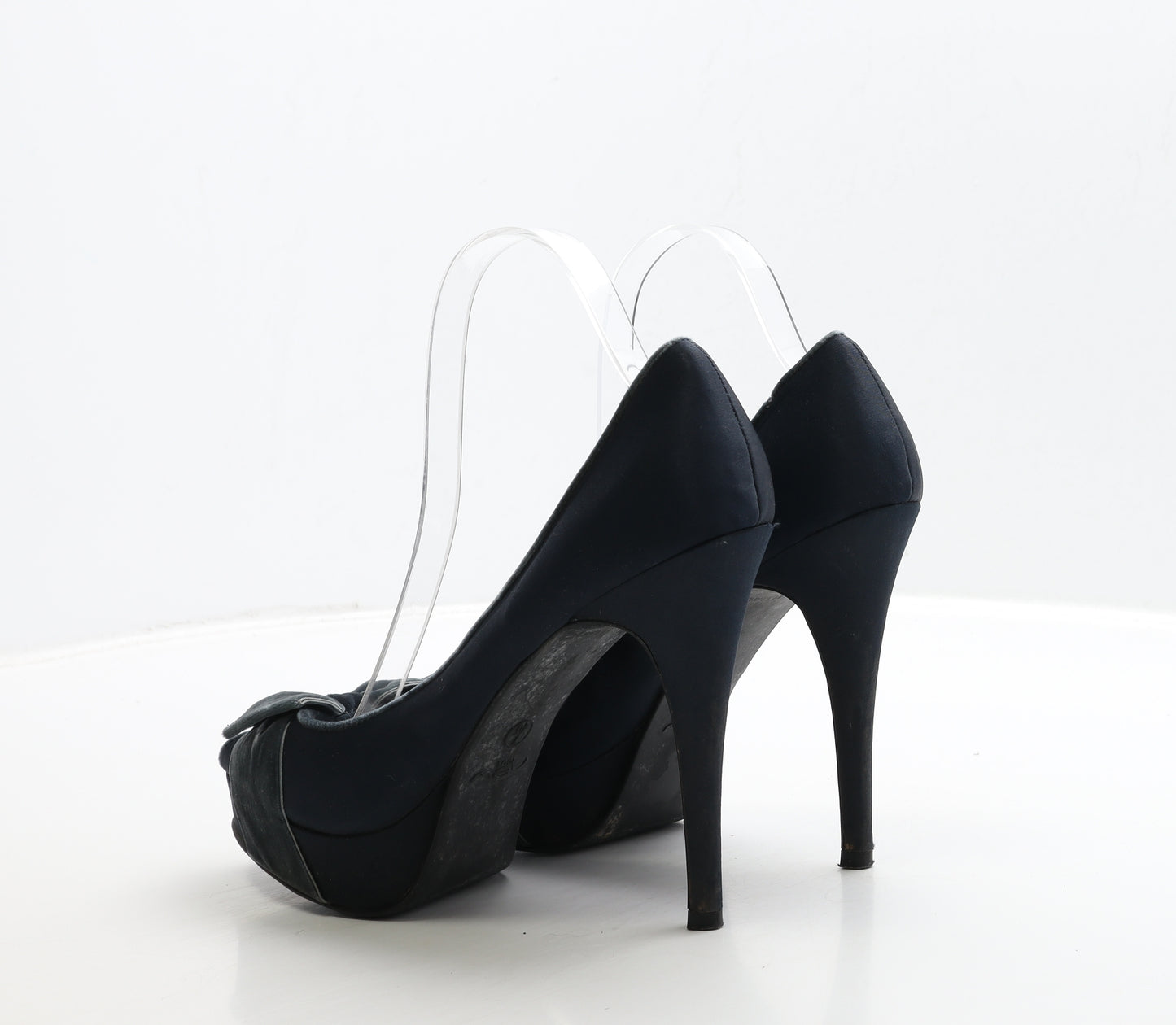 New Look Womens Blue Suede Court Heel UK 7 40