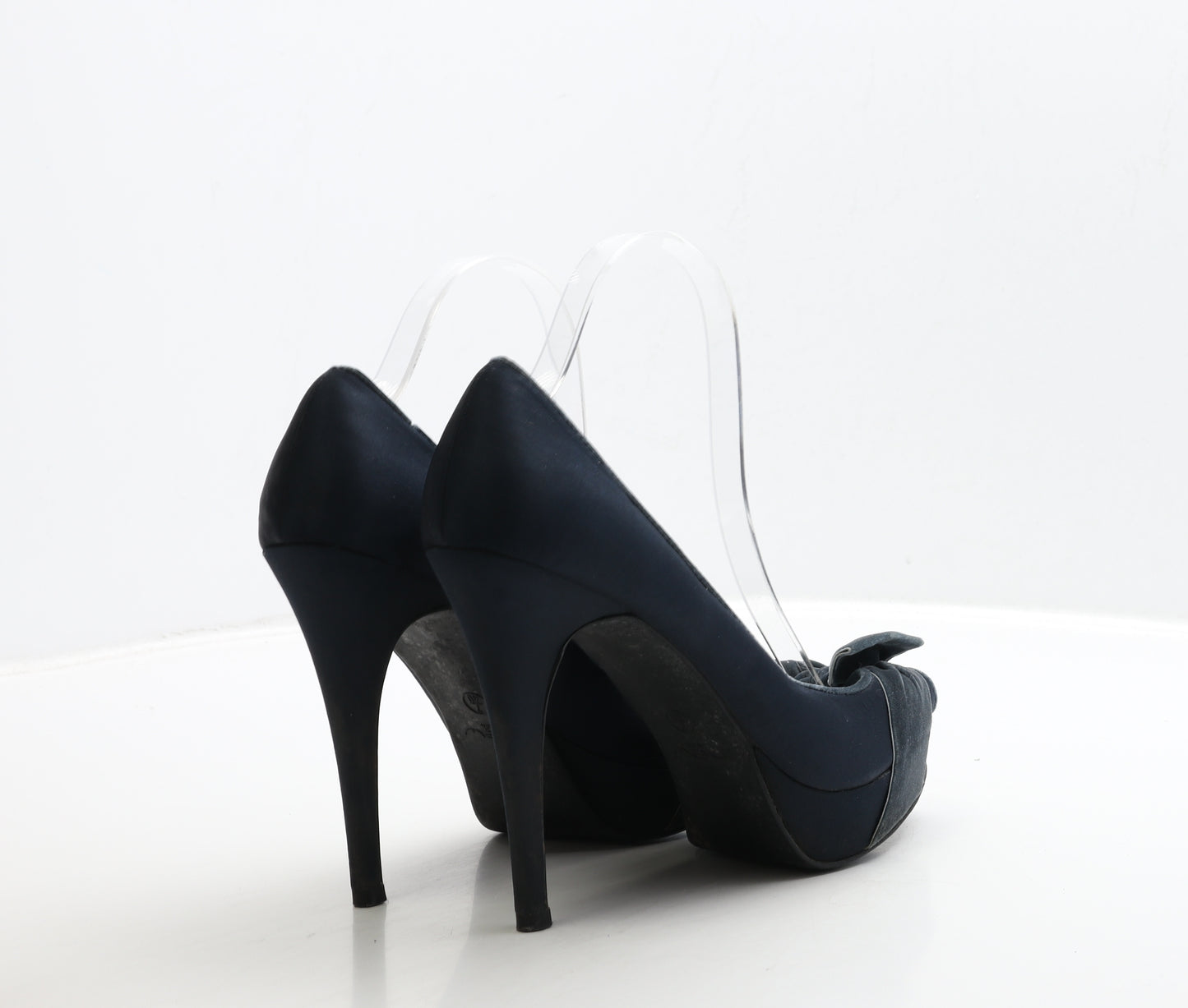 New Look Womens Blue Suede Court Heel UK 7 40