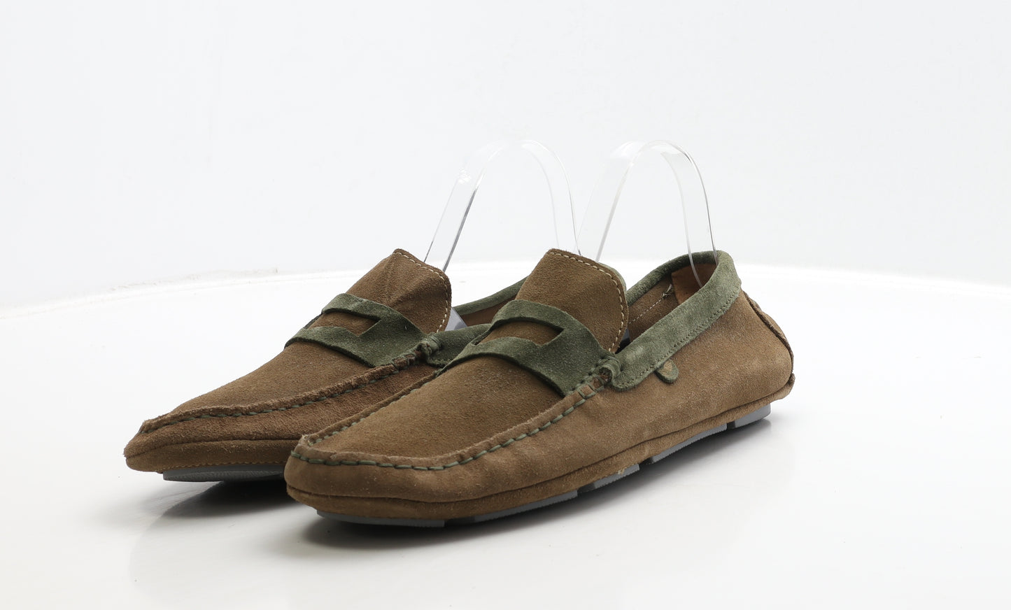 GAS Mens Brown Leather Loafer Casual UK 9 43