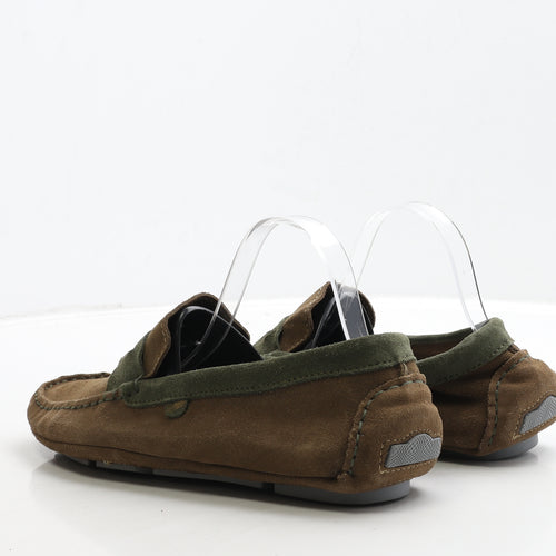 GAS Mens Brown Leather Loafer Casual UK 9 43