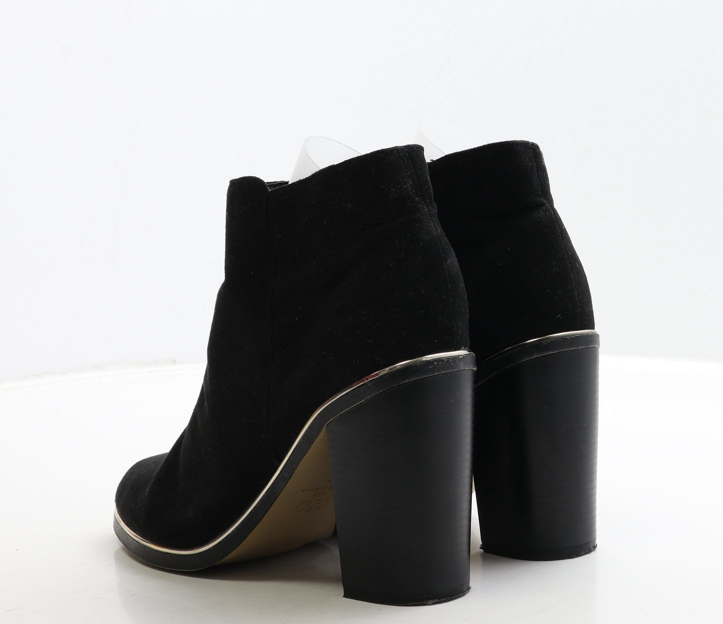 New Look Womens Black Suede Bootie Boot UK 6 39